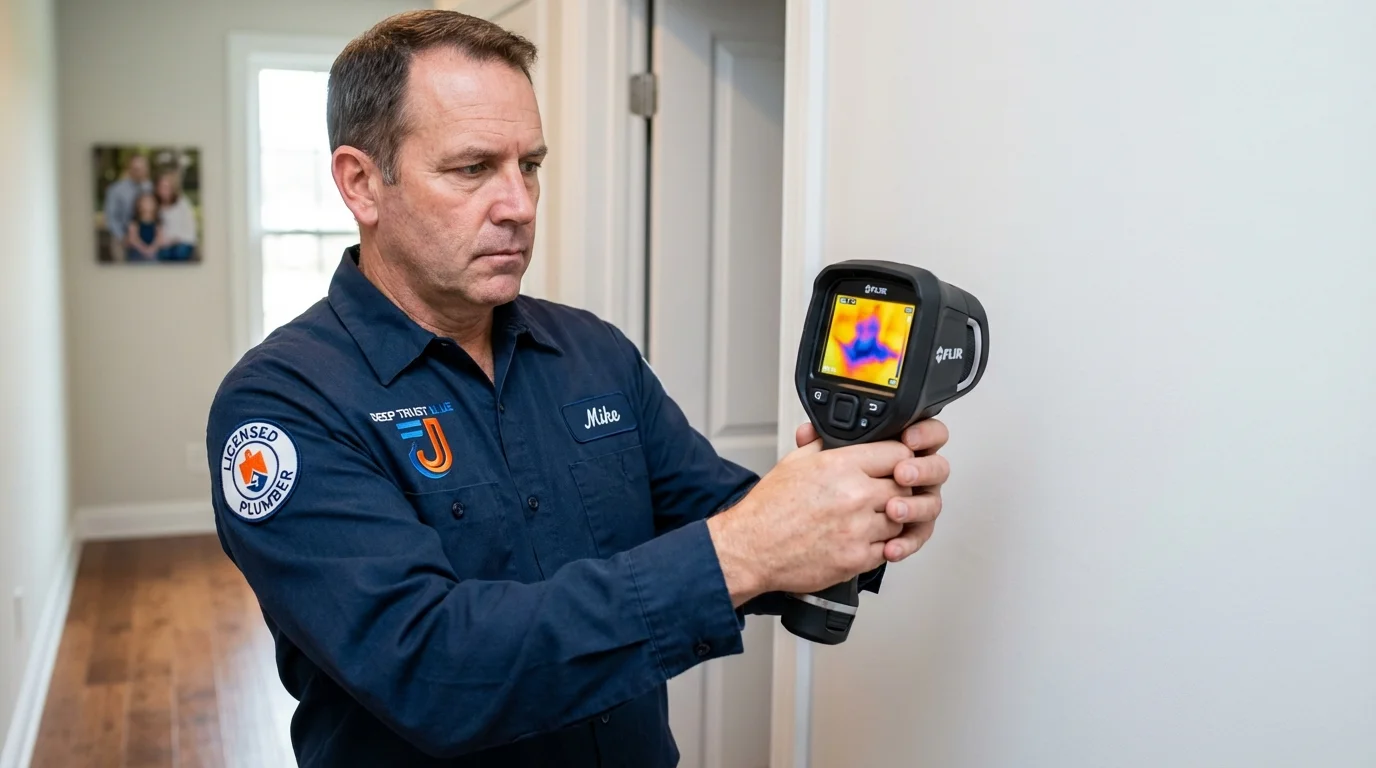 Thermal imaging leak detection by Johns Plumbing LLC in Covington